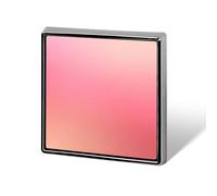 Soft Matte Gradient Pink to Peach Romantic Unisex Brooches & Pins Square Lightweight Lapel Badge Jewelry for Clothing Shawl Hat