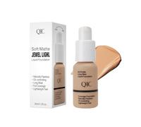 Soft Matte Liquid Foundation, Oil Control Waterproof Full Coverage Foundation, Long Lasting Lightweight Concealer BB Cream for Oily Skin, 30ml (104 Buff Beige)