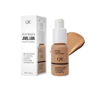 Soft Matte Liquid Foundation, Oil Control Waterproof Full Coverage Foundation, Long Lasting Lightweight Concealer BB Cream for Oily Skin, 30ml (105 Sand)