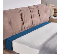 Soft Mattress Filler Bed Gap Filling Pillow with Removable Cover, Close the Seam Between Headboard Wall or Foot Board, Armrest Support Cushion (150x15x15cm,Blue)