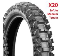 Motorcycle Tyres 100/90-19 Bridgestone 57M (Rear) BATTLECROSS X20 TT