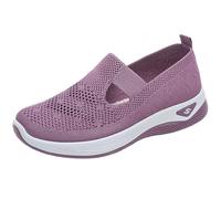 Soft Mesh Gym Workout Sneakers,Memory Foam Sneakers Tennis,Slip On Sneaker Lace Free Shoes,Provides Grip,Lightweight,Comfortable and Soft,for Long Term Standing Work,Walking