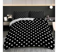Soft Microfibre, 3 Piece Black Euro Size Bedding Set 150x200 cm