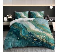 Soft Microfibre, 3 Piece Green Euro Size Bedding Set 150x200 cm
