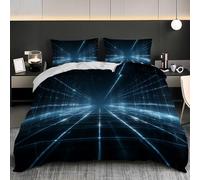 Soft Microfibre, 3 Piece Visual Illusion Euro Size Bedding Set 150x200 cm