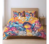 Soft Microfibre Bedding Quilt Cover Set iron easy Duvet Cover Sets, Color Man Eyes King Suitable for bedroom