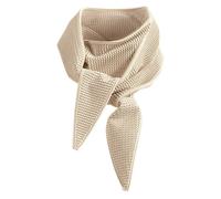 Soft Mixed Cotton Knitted Scarf for Women COMMA Beige TU