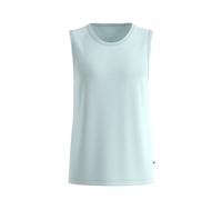 Soft Mixed Cotton Tank Top with Round Neck s.Oliver Turquoise 2XL