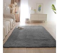 Soft Modern 40x60cm Rectangle Rug - Plush Gray Carpet for Home Hallway Nursery Dining Room Living Room - Cozy and Stylish Floor Mat