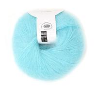 Soft Mohair Wool Knitting Yarn Warm Angora Long Wool Yarn with Crochet for Knitting Scarves Sweater Crafts(07 Water Blue)