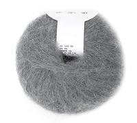 Soft Mohair Wool Knitting Yarn Warm Angora Long Wool Yarn with Crochet for Knitting Scarves Sweater Crafts(09 Rose Powder)