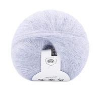 Soft Mohair Yarn,Wool Yarns Angola Wool Knitting Mohair Yarn Soft Angora Knitting Wool Yarn for Hand Knitting,Crocheting (Gray)