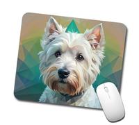 Soft Mouse Mat West Highland White Terrier Westie Dog Contemporary Art 25X30Cm, Mouse Pad Comfortable Desk Mats For Typing Office Home