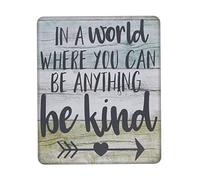 Soft Mouse Pad, in A World Where You Can Be Anything Be Kind Office Mousepad Stitched Edges Desk Pad 25X30cm for Work Studying Gamer
