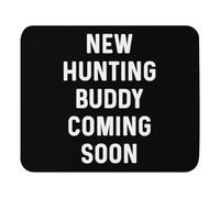 Soft Mouse Pad, New Hunting Buddy Coming Soon Baby Bump Mouse Mat Durable Keyboard Pad 25X30cm for Office Laptop PC