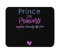 Soft Mouse Pad, Or Princes Auntie Already Loves You Gender Reveal Office Mousepad Professional Desk Mats 25X30cm for Home Typing Gamer