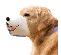 Soft Muzzle for Dogs, Breathable and Fun Mouth Guard - Anti-Bite Muzzle for Training, Walks, Parks, Travel, Camping, Hiking, Holiday Travel and Outdoor Activities