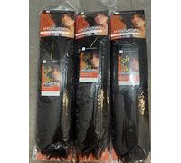 Soft N' Silky Afro Natural Syn Afro Twist Braid, 1B, 100% Toyokalon Fibre, Pack of 3