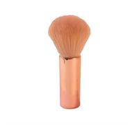 Soft Nail Dust Brush for Acrylic Powder Cleaning, Fluffy Manicure Duster with Upright Stand Design, Portable Fiber Bristle Tool for Salon & Home DIY (gold)