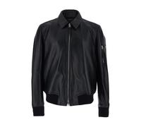 Soft Nappa Plonge Collar Blouson, male, Tom Ford, Leather Jackets, Black, XL, Jackets XL