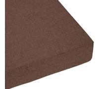 Soft Non-Slip Double Piping Bench Cushion 42 x 130 cm Cozy Replacement Seat Pad for Garden Patio Bay Window Brown - Comfortable Outdoor Furniture Accessory