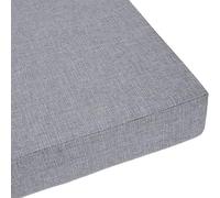 Soft Non-Slip Double Piping Bench Cushion 46x135 cm for Garden & Patio Seating Light Grey Replacement Seat Pad for Bay Window & Outdoor Use