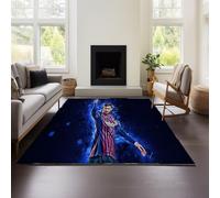 Soft, Non-slip Microfiber Flannel Living Room Rug with Lionel Messi Perfect for Children's Bedrooms, Playrooms, Living Rooms, or As A Bathroom Mat (Messi 03,100x120cm)