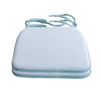 Soft Non-Slip Plush Coral Velvet Chair Cushion Set for Dining & Office Chairs Car Seat Mats with Ties 2-Pack Light Blue Comfortable & Stylish Seat Covers