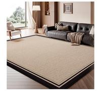 Soft NonSlip Washable Large Living Room Rug WearResistant & DirtResistant Ideal for Bedroom Dining Room Home Office 160x240cm Elegant Brown