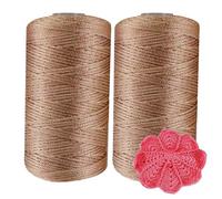Soft Nylon Yarn for Knitting - 2pcs Crochet Raffia Yarn for Bags, Hats, Summer Crafts, Handmade Knitting, DIY Crochet Projects, Thick and Flexible Thread