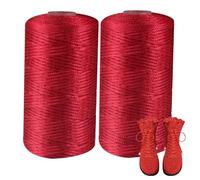 Soft Nylon Yarn for Knitting - 2pcs Crochet Raffia Yarn for Bags, Hats, Summer Crafts, Handmade Knitting, DIY Crochet Projects, Thick and Flexible Thread