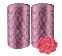 Soft Nylon Yarn for Knitting - 2pcs Crochet Raffia Yarn for Bags, Hats, Summer Crafts, Handmade Knitting, DIY Crochet Projects, Thick and Flexible Thread