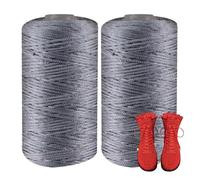 Soft Nylon Yarn for Knitting - 2pcs Crochet Raffia Yarn for Bags, Hats, Summer Crafts, Handmade Knitting, DIY Crochet Projects, Thick and Flexible Thread