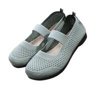 Soft Orthopedic Shoes for Women Breathable Woven Walking Slip On Foam Shoes Arch Support Hands Slip In Sneaker High Heels Women Shoe Sexy Black, Mint Green, 8.5 UK