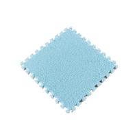 Soft P Foam Puzzle Mat, Interlocking EVA Floor Tiles for Kids, Warm Light Blue 9PCS Playroom Carpet, Non-Toxic, Ideal for Sports & Play Areas