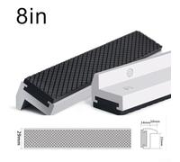 Soft Pad for Metal Vise, 3-8 Inch Rubber Jaw Protector with Aluminum Alloy Frame, Anti-Slip Emery Design, Bench Machine Tool Grip Enhancer, 2 Pack(8inch)