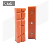 Soft Pad for Metal Vise Bench 4/5/6 Inch Rubber Jaw Pads with Strong Magnets Compatible with Mill Clamps and Drill Press Tools for(Orange D)