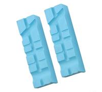 Soft Pad Jaw Pads for Bench Vise - 2-Pack Rubber Vise Protectors with Embedded Magnets, 4/5/6 Inch Sizes (100/125/155mm), Blue, Compat(4IN)