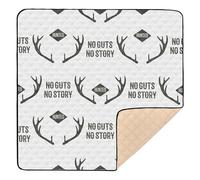 Soft Padded Baby Gym Mat Indoor Outdoor Cozy Breathable Activity Mat for Babies Toddlers 50x50cm No Guts No Stories Quote
