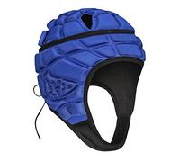 Soft Padded Rugby Helmet,7v7 Rugby Headguard Headgear Goalkeeper Head Protector Soccer Shell Head Protector Adjustable Soccer Autism Helmet Support Scrum Cap for Youth Kids 6-11 Yrs (Blue)