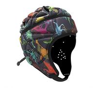 Soft Padded Rugby Helmet,7v7 Rugby Headguard Headgear Goalkeeper Head Protector Soccer Shell Head Protector Adjustable Soccer Autism Helmet with Chin Strap, Support Scrum Cap for Youth Kids