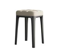 Soft Padded Stackable Dining Stools Set of 4, No Assembly Required, Comfortable Kitchen Chairs for Living Room, Dining Room, Vanity, Study (Beige, XL)