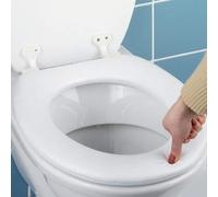 Soft Padded Toilet Seat Cushion with Fittings - Easy Clean, Universal Fit, 17 Inch (ATS459)