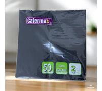 Soft Paper Napkins | Coloured Disposable Table Napkin | 2 Ply 40 X 40 cm 1000 Pcs Ultra Soft & Absorbent Serviettes Tissue Paper for Wedding Parties Birthday Christmas & Everyday Use (1000, Black)