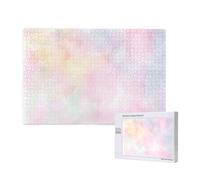 Soft Pastel Bright Colored Calm Abstract The Arts,1000 Pieces Wooden Jigsaw Family Game Jigsaw Puzzles for Adults Teens Home Decor