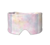 Soft Pastel Bright Colored Calm Abstract The Arts, Full Eye Covers Light Blocking Eye Mask Sleep Eye and Ear Muffs