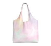 Soft Pastel Bright Colored Calm Abstract The Arts,Reusable Tote Bags Grocery Bags Large Capacity Canvas Shopping Shoulder bag