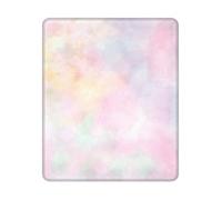 Soft Pastel Bright Colored Calm Abstract The Arts Square Mouse Pad Sewn Edge Design 10&12in