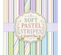 Soft Pastel Stripes Scrapbook Papers: A Collection of 20 Unique Decorative Patterns for Junk Journals, Mixed Media Collage Art, Card Making, and Creative Crafts