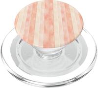 Soft Peach Watercolor Vertical Stripes Aesthetic PopSockets PopGrip for MagSafe